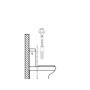 KIT SANITARIO FIJA WC  6X80 INOXIDABLE  (2 PIEZAS)