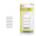 TOPES PROTECTORES GOMA 15X15 MM.   (BLISTER 8 PIEZAS) BLANCO