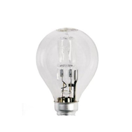 BOMBILLA HALÓGENA ESFERA CLARA E14 28W