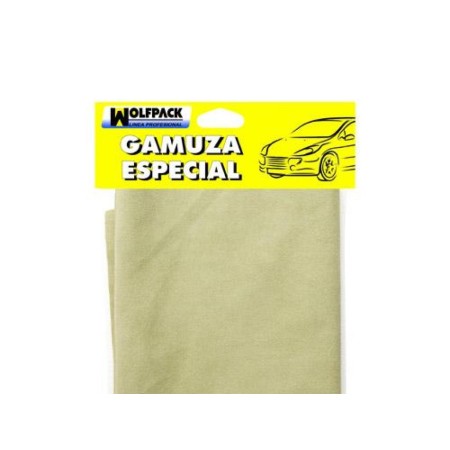 GAMUZA ESPECIAL CRISTALES PROFESIONAL 40X60 CM.  WOLFPACK