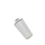 TOPE PERSIANA CON TORNILLO 40 MM.  BLANCO