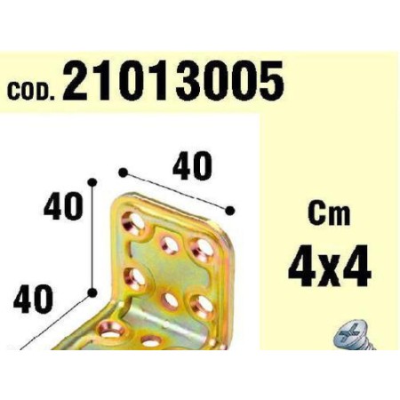 SOPORTE PARA MADERA ÁNGULO 40X 40X 40