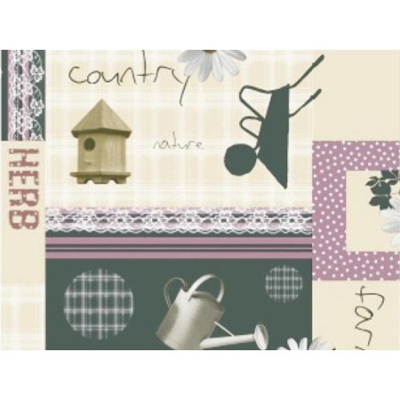 MANTEL HULE ROLLO 140 CM.  X 20 METROS COUNTRY