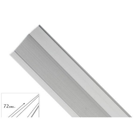 TAPAJUNTAS ADHESIVO PARA CERAMICA ALUMINIO PLATA   72,0 CM. 