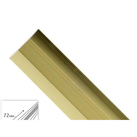 TAPAJUNTAS ADHESIVO PARA MOQUETAS ALUMINIO ORO   72,0 CM. 