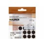 TAPATORNILLOS ADHESIVOS WENGUE  (BLISTER 20 UNIDADES)