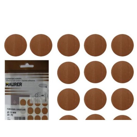 TAPATORNILLOS ADHESIVOS MAPLE  (BLISTER 20 UNIDADES)