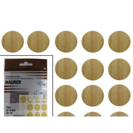 TAPATORNILLOS ADHESIVOS PINO  (BLISTER 20 UNIDADES)