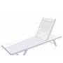 TUMBONA JARDIN ALUMINIO TEXTIL SUNSET PLEGABLE BLANCA