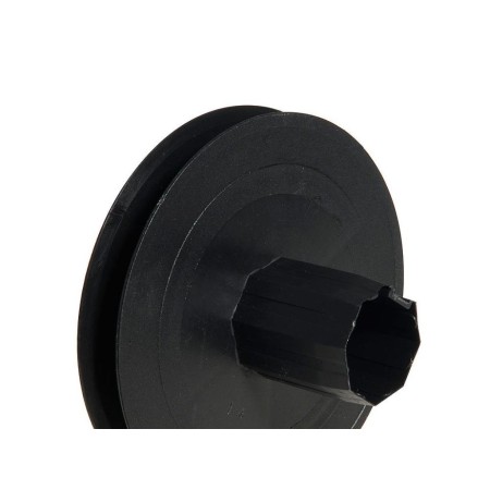 DISCO PERSIANA PLASTICO ESPIGA METALICA 136X40 MM.  CINTA 14MM. 