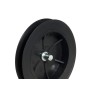 DISCO PERSIANA PLASTICO ESPIGA METALICA 136X40 MM.  CINTA 14MM. 