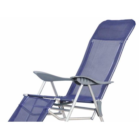 SILLA PLAYA ALUMINIO ATRIL 5 POSICIONES CON RESPALDO