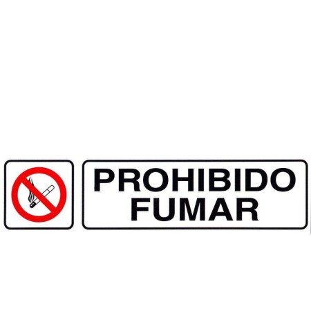 ROTULO ADHESIVO 250X63MM PROHIBIDO FUMAR