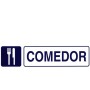 ROTULO ADHESIVO 250X63MM COMEDOR
