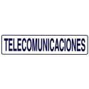 ROTULO ADHESIVO 250X63MM TELECOMUNICACIONES