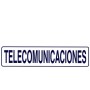 ROTULO ADHESIVO 250X63MM TELECOMUNICACIONES