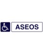 ROTULO ADHESIVO 250X63MM ASEOS MINUSVALIDOS