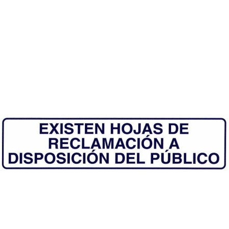 ROTULO ADHESIVO 250X63MM EXISTEN HOJAS RECLAMACIONES