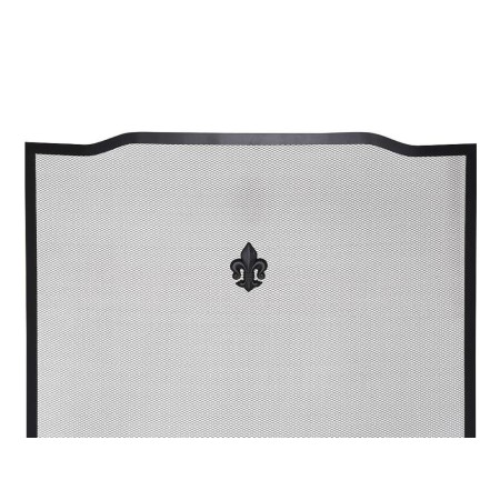 PANTALLA CHIMENEA NEGRA  62X80CM