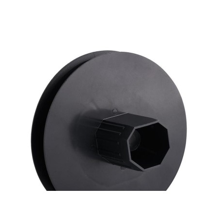 DISCO PERSIANA PLASTICO ESPIGA METALICA 120X40 MM.  CINTA 14 MM. 