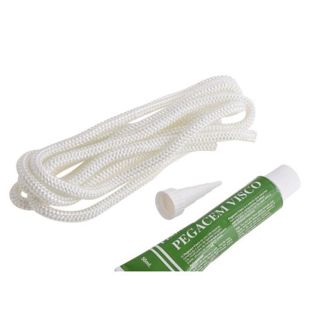 KIT CORDON ESTUFA   6MM - 2,5M  +  PEGAMENTO