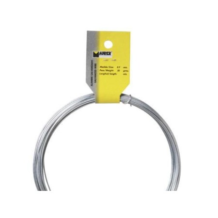 ALAMBRE GALVANIZADO MAURER  (ROLLO 250 GRAMOS) Nº17/3,0MM