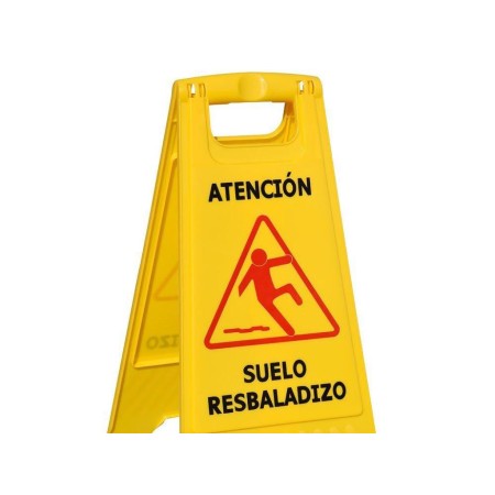 CARTEL ATENCION SUELO RESBALADIZO 60X21 CM. 