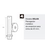 RECOGEDOR PERSIANA METAL SIN PLACA FRENTE NATURAL