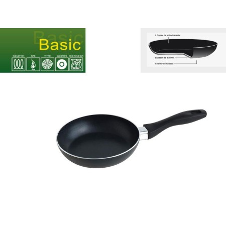 SARTÉN ALUMINIO ANTIADHERENTE BASIC  18 CM.  / 3 MM. 