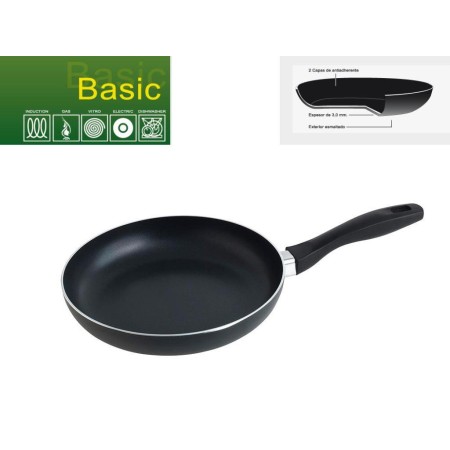 SARTÉN ALUMINIO ANTIADHERENTE BASIC  24 CM.  / 3 MM. 