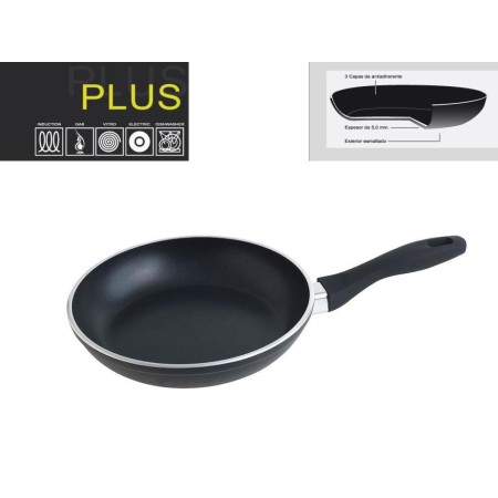 SARTÉN ALUMINIO ANTIADHERENTE PLUS 22 CM.  / 5 MM. 