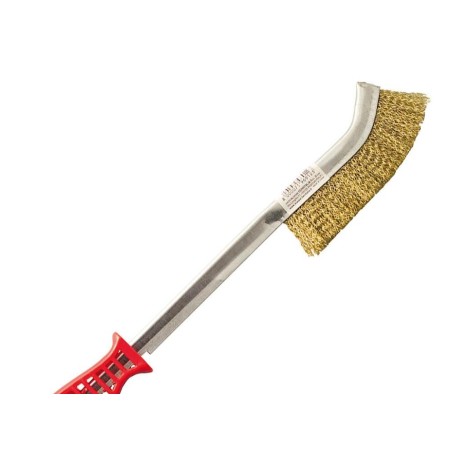 CEPILLO MANUAL ACERO MANGO PLASTICO ROJO 34 CM. 