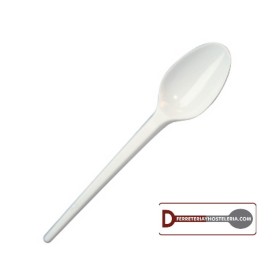 P/25 CUCHARITA CAFE BLANCA 125 MM