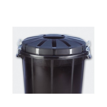 CUBO BASURA CON TAPA 70 LTS. FNEGRO