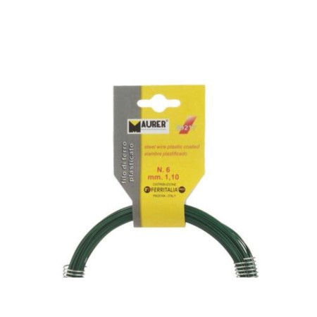 ALAMBRE PLASTIFICADO MAURER Nº 8 / 1,3 MM.  16 METROS    (AUTOSERVICIO)