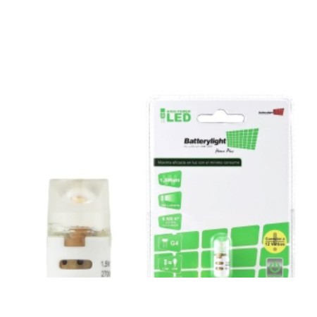 BATTERYLIGHT LED  BIPIN G4 1,5W 180 LM CW 