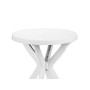 MESA RESINA BLANCA REDONDA Ø 70 X 72 CM. (ALT)