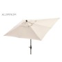 SUN PARASOL 2X3 ALUMINIO COLOR CRUDO