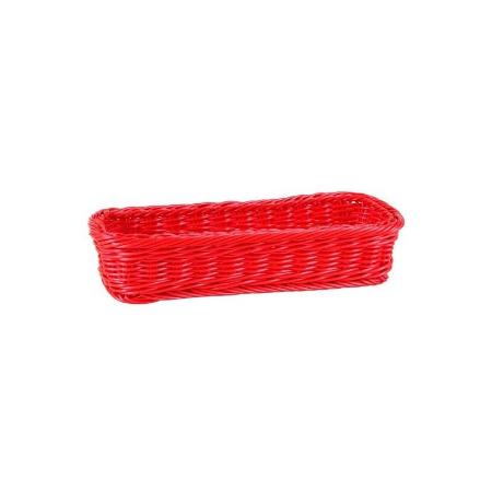 CESTA BELVEDERE CUBIERTOS ROJO 28X11X5