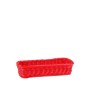 CESTA BELVEDERE CUBIERTOS ROJO 28X11X5