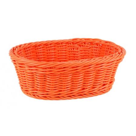 CESTA BELVEDERE OVAL NARANJA 24.5X18.5X18