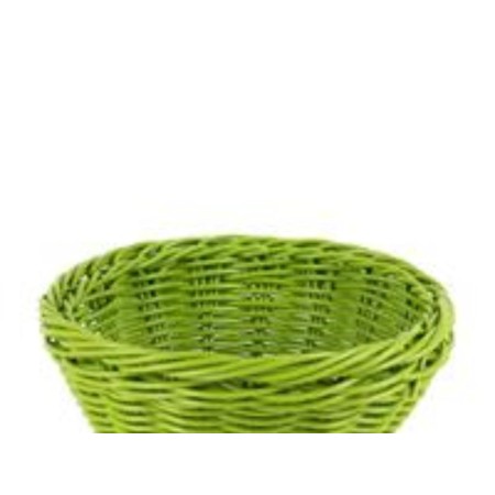 CESTA BELVEDERE REDONDA PISTACHO 19.5X7.5