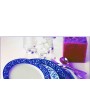 CV MARGARITA AZUL PLATO LLANO 26CM