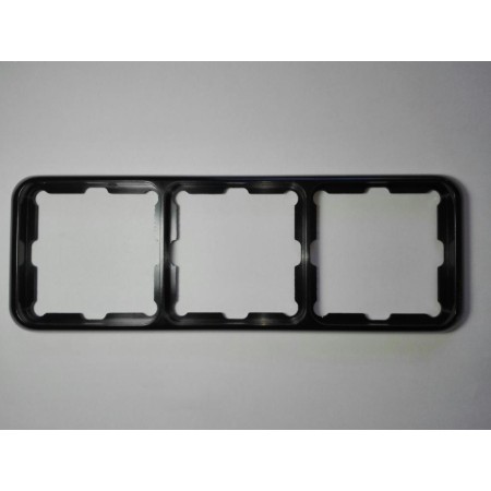 SIMON 75 MARCO 3 ELEMENTOS NEGRO 