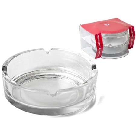GERIMPORT CENICERO 10.5 CMS CRISTAL (PAQUETE 2 UNID)