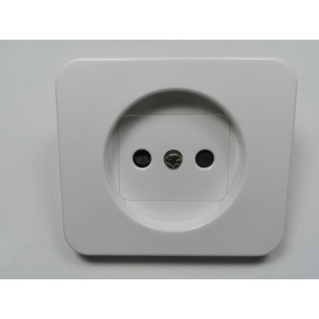 SIMON TAPA BASE ENCHUFE BIPOLAR BLANCO