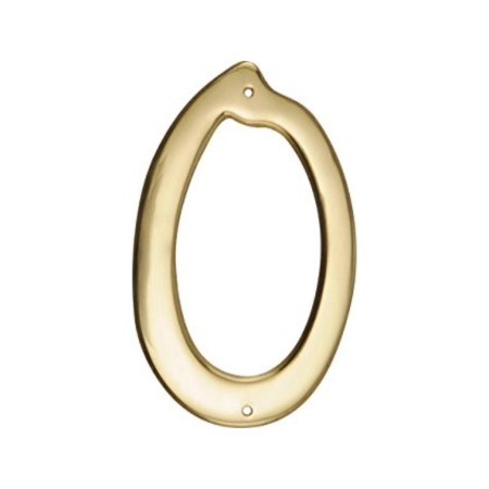 NUMERO 0 LATON BRILLO 10 CMS