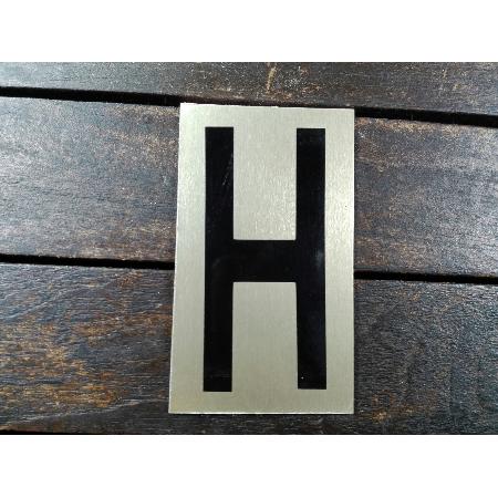 FYH LETRA H ALUMINIO ORO 90 MM