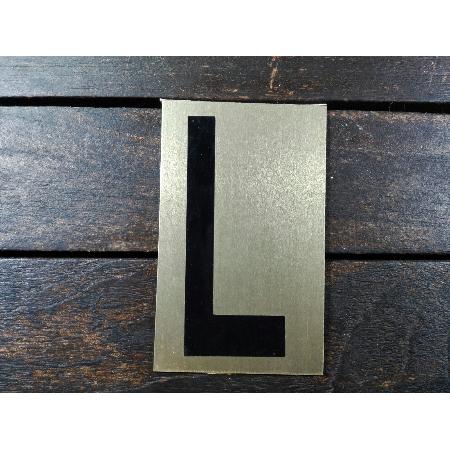 FYH LETRA L 90 MM ALUMINIO ORO