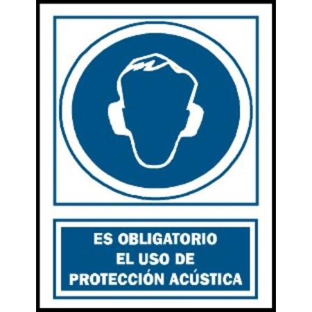 CARTEL 210X297 USO OBLIGATORIO PROTECCION ACUSTICA